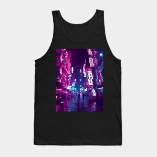 Vaporwave Glitch Tokyo Japan Tank Top